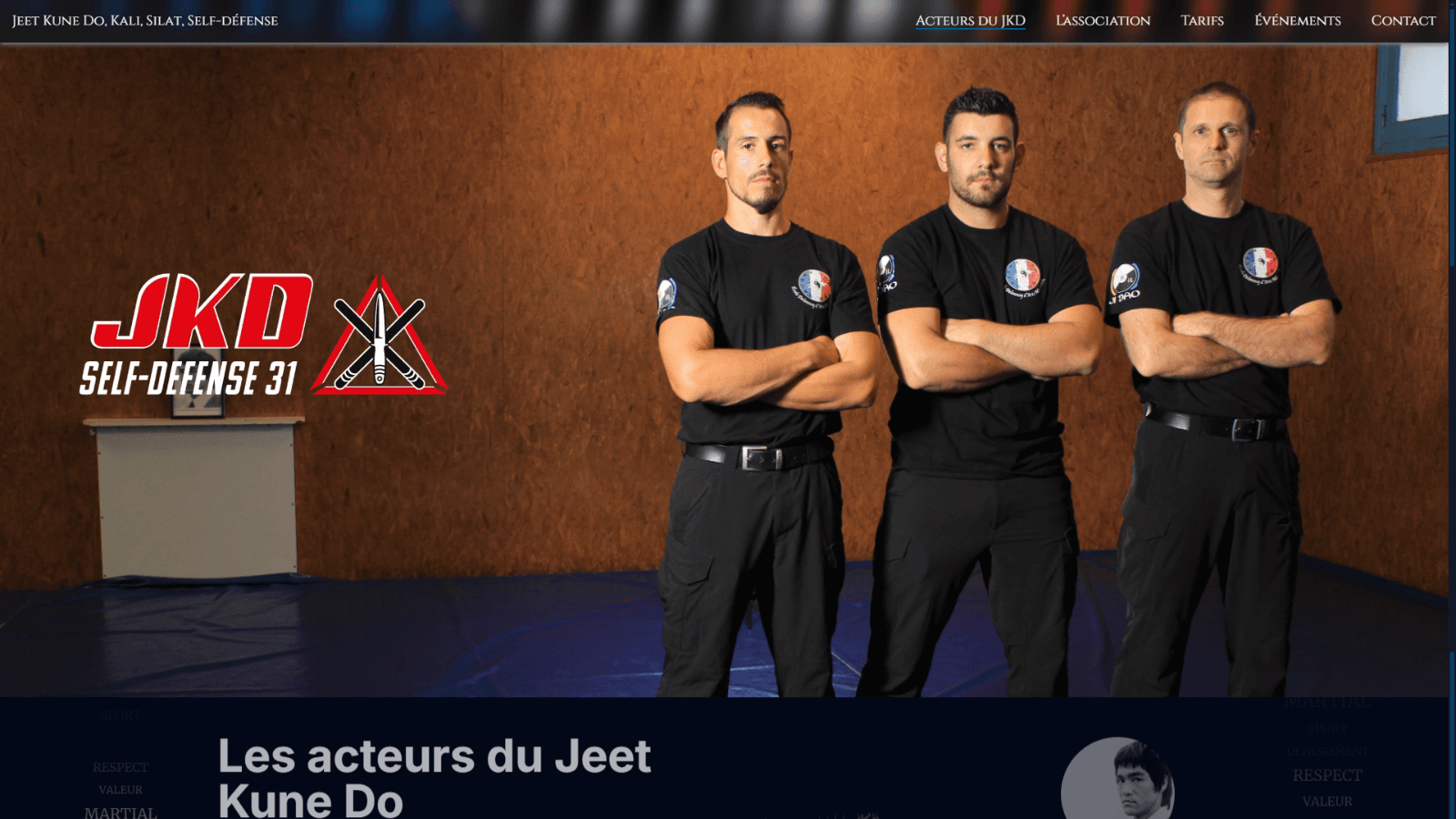 Site Web de l'Association JKD Self Defense 31